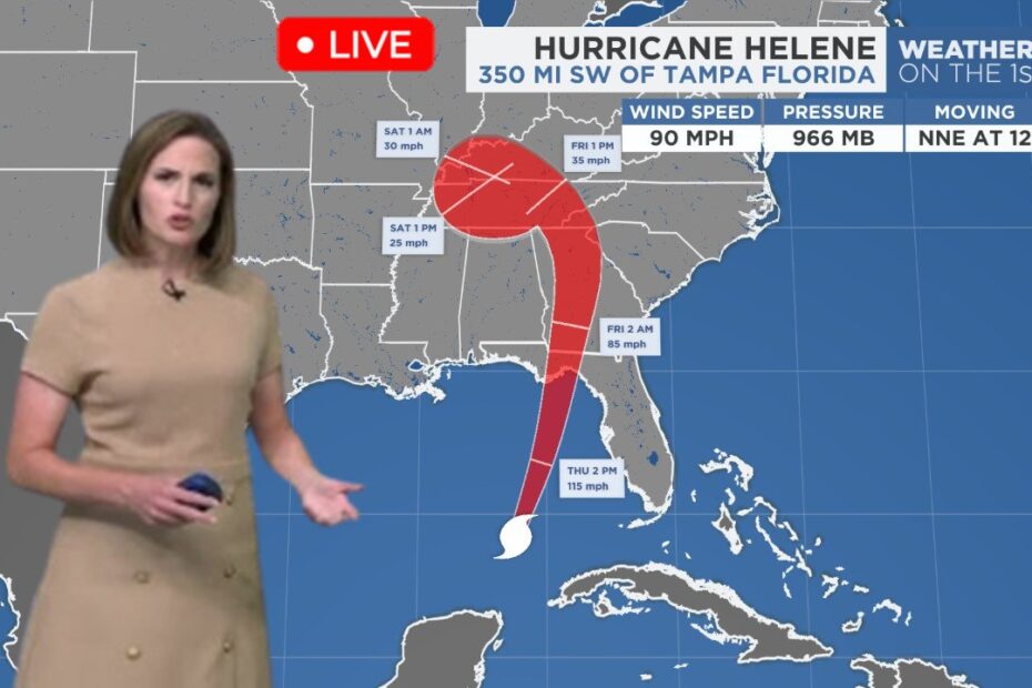 Hurricane Helene Tracker Live Update